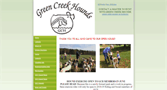 Desktop Screenshot of greencreekhounds.com